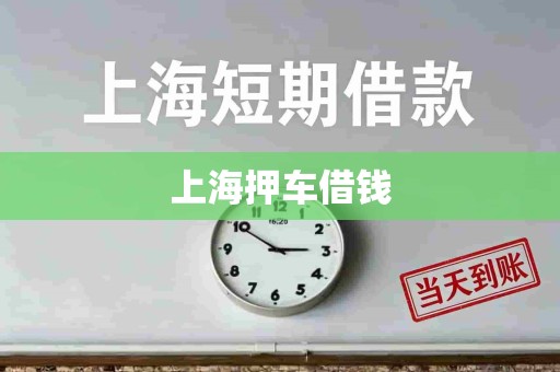 上海押车借钱